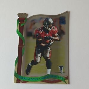 2002 Pacific Crown Royale Warrick Dunn Blue Die Cut #6 Numbered 130/175 NFL